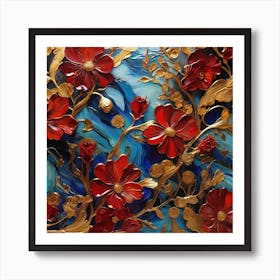 Floral pattern 5 Art Print