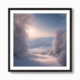 Winter Landscape 3 Art Print