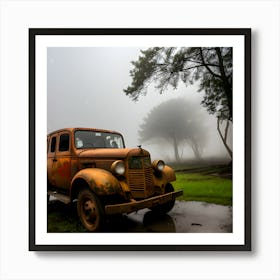 Old Rusty Car 1 Art Print