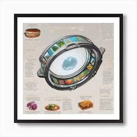 Star Wars Galaxy Of Food Art Print