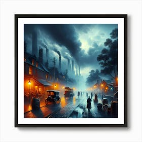 City At Night 2 Art Print