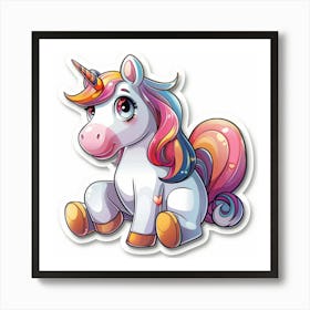 Unicorn Sticker 57 Póster