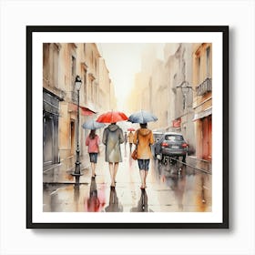 Rainy Day In Paris 1 Art Print