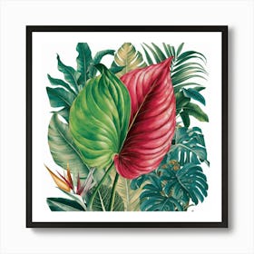 Tropical Leaves 2 Art Print