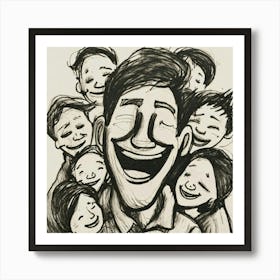 Happy Family Art Print