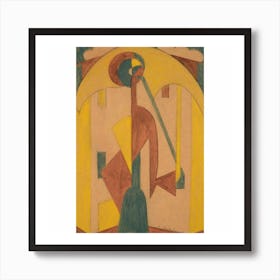 Woman With An Umbrella Art Print