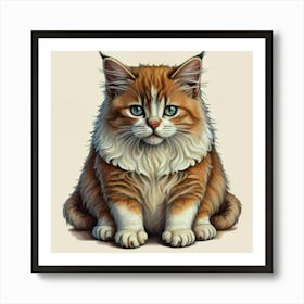 Coon Cat Art Print