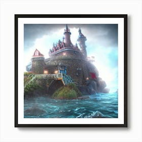 Kingdom Castle In The Ocean Art Print