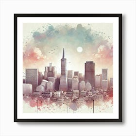 San Francisco Skyline 4 Art Print