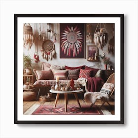 Boho interior design 3 Art Print