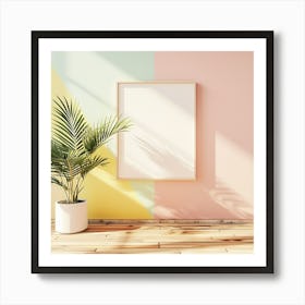 Pastel Wall Painting Art Print