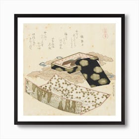 A Comparison Of Genroku Poems And Shells, Katsushika Hokusai 4 Art Print