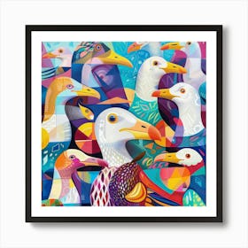 Seagulls 10 Art Print