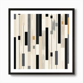 Abstract Stripes Art Print