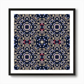 Pixel Pattern 10 Art Print