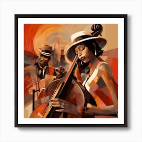 Jazz Lovers 4 Art Print