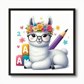 Llama Art Print