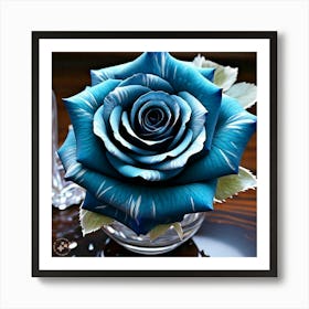 Blue Rose Art Print