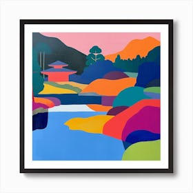 Colourful Gardens Ryoan Ji Garden Japan 11 Art Print