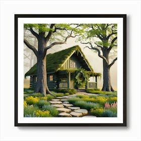 Fairy House In The Forest 1 Art Print