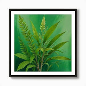 Default Original Landscape Plants Oil Painting 5 Art Print