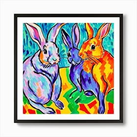 Three Rabbits Poster