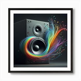 "The Harmony of Sound and Color: A Visual Symphony of Rhythm and Melody Art Print