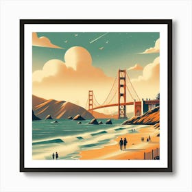 Golden Gate Bridge Art Print