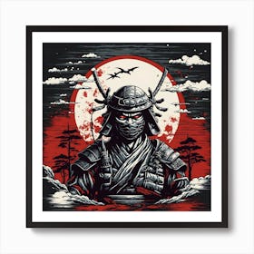 Samurai Warrior Art Print