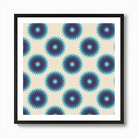 Colorful Retro Pattern 20 Art Print