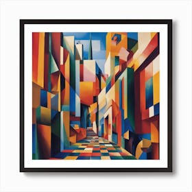 City Street Art Print