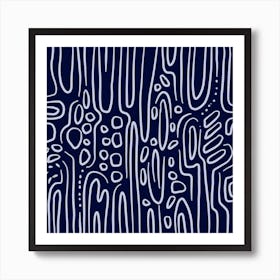 Simple geometric abstract lines  Art Print