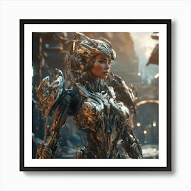 Cyborg warrior 1 Art Print