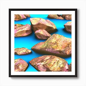 Rocks In The Water Art Print