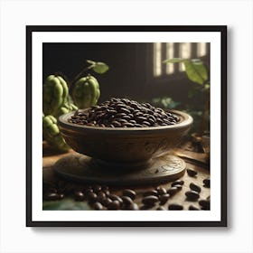 Coffee Beans In A Bowl 11 Art Print