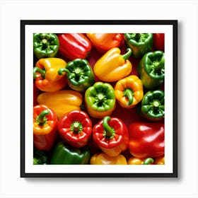 Colorful Peppers 55 Art Print