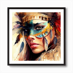 Powerful Carnival Woman  #1 Art Print