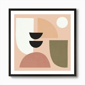 Geometry with expressive circles 11 Art Print