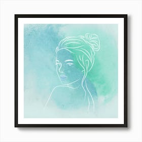 Portrait Of A Woman Art Print