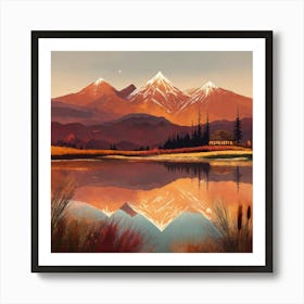 Mountain Landscape 23 Art Print