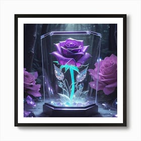 Purple Rose Art Print