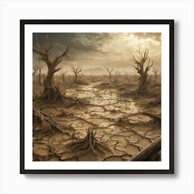 Dry Land 30 Art Print