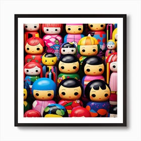 Asian Dolls 4 Art Print