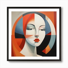 Geometric Polish Woman 04 Art Print