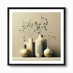 Abstract Vases Art Print