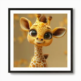 Cute Giraffe 10 Art Print