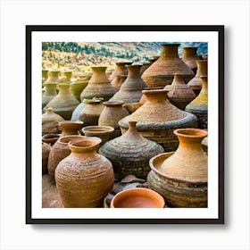 Firefly The People Of The Indus Valley Civilization Used A Variety Of Pottery Vessels For Various Pu Art Print