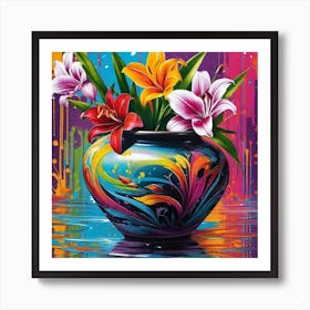 Flowers In A Vase 22 Art Print