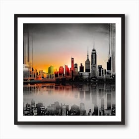 New York City Skyline 31 Art Print