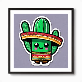 Cactus Sticker 18 Art Print